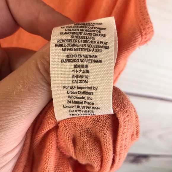 We The Free People Coral Orange Tank Top Tunic - Picture 6 of 7